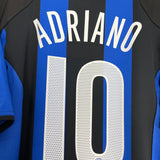 2004/05 INTER MILAN ADRIANO #10 HOME SHIRT (L) NIKE