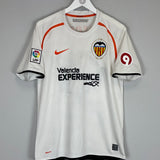 2008/09 VALENCIA MORIENTES #9 HOME SHIRT (M) NIKE