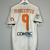 2008/09 VALENCIA MORIENTES #9 HOME SHIRT (M) NIKE