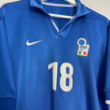 1997/98 ITALY R.BAGGIO #18 HOME SHIRT (XL) NIKE