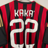 2013/14 AC MILAN KAKA #22 HOME SHIRT (XL) ADIDAS