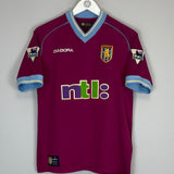 2001/02 ASTON VILLA AMIEL #7 HOME SHIRT (L.KIDS) DIADORA