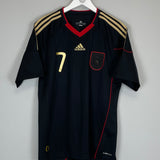 2010/11 GERMANY SCHWEINSTEIGER #7 AWAY SHIRT (M) ADIDAS