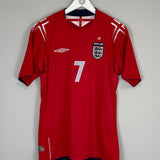 2004/06 ENGLAND BECKHAM #7 AWAY SHIRT (M) UMBRO