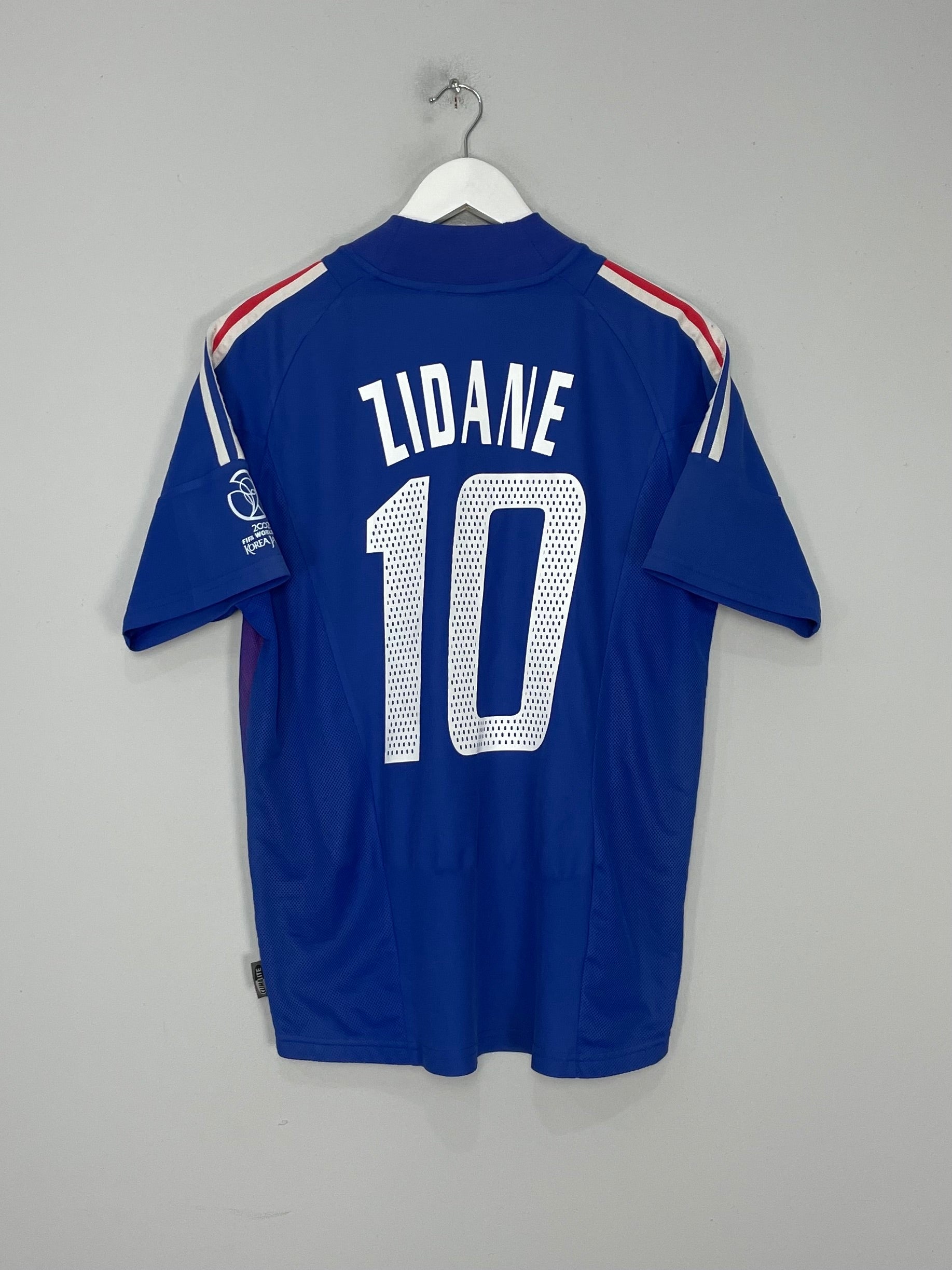  2002/04 FRANCE ZIDANE #10 HOME SHIRT (M) ADIDAS