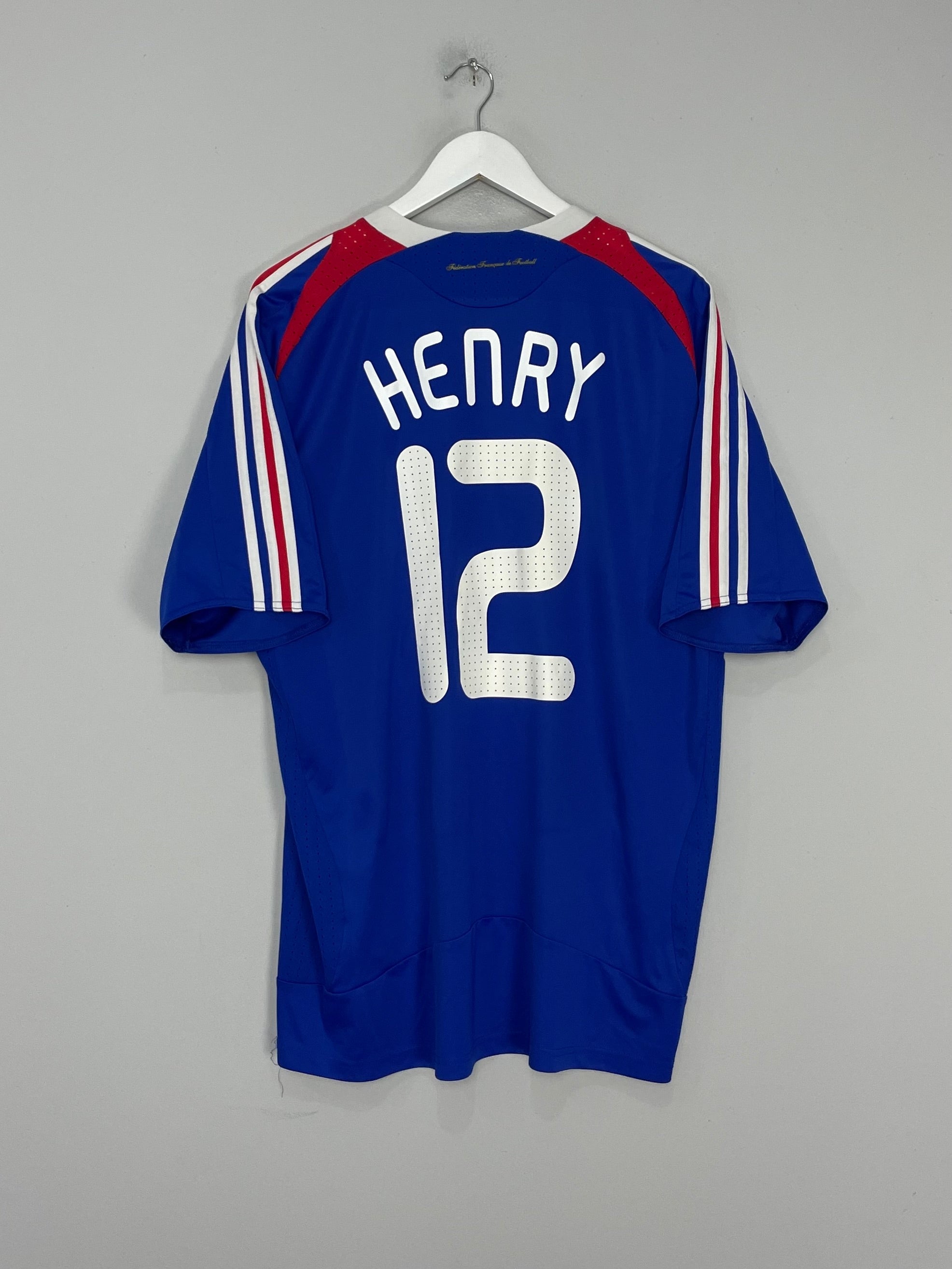 2007/08 FRANCE HENRY #12 HOME SHIRT (XL) ADIDAS