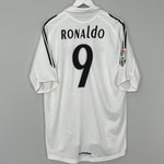 2005/06 REAL MADRID RONALDO #9 HOME SHIRT (L) ADIDAS