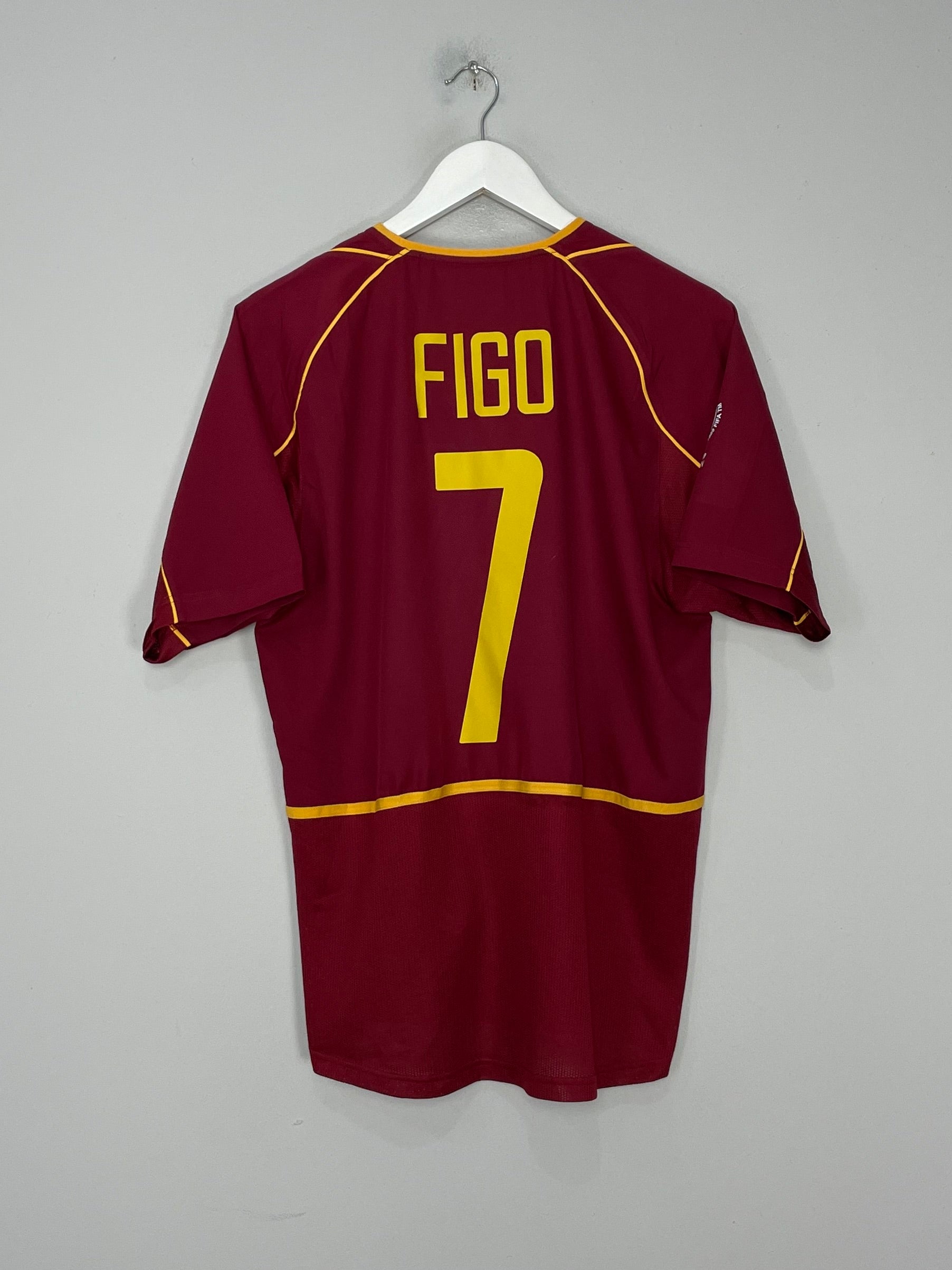 2002/04 PORTUGAL FIGO #7 HOME SHIRT (M) NIKE