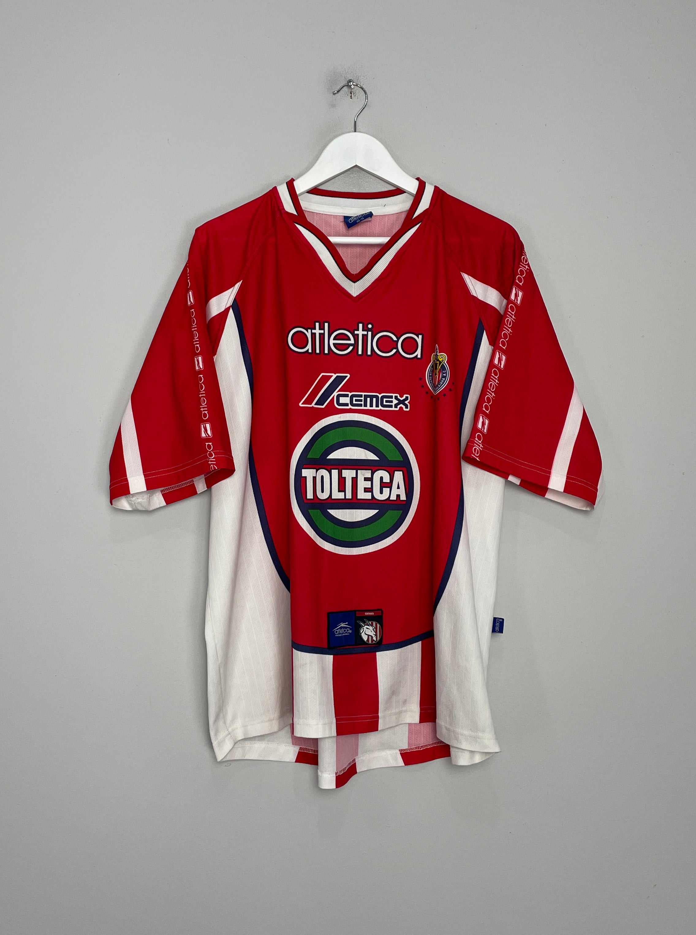 2000/02 CHIVAS GUADALAJARA TRAINING SHIRT (XL) ATLETICA