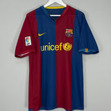 2006/07 BARCELONA RONALDINHO #10 HOME SHIRT (M) NIKE