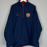 2000/02 BARCELONA 1/4 ZIP REVERSIBLE JACKET (XL) NIKE