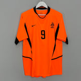 2002/04 NETHERLANDS V.NISTELROOY #9 HOME SHIRT (M) NIKE