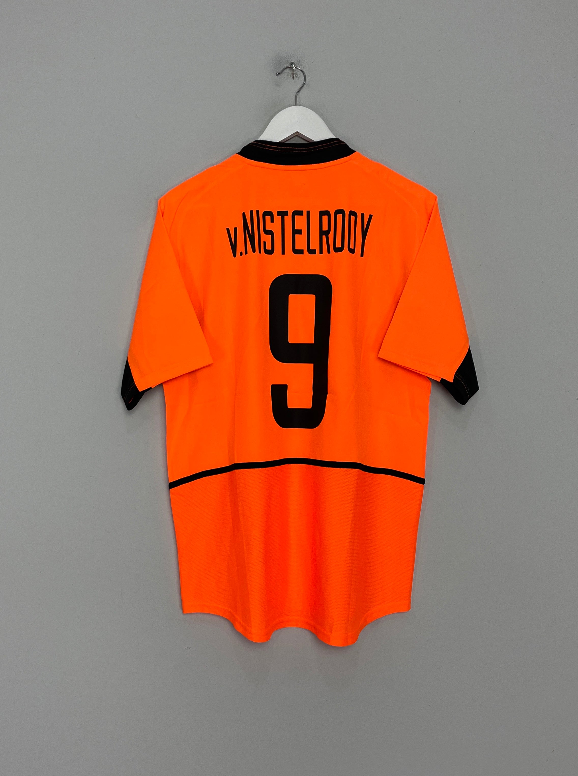 2002/04 NETHERLANDS V.NISTELROOY #9 HOME SHIRT (M) NIKE