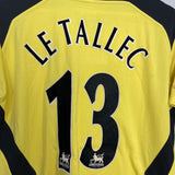 2004/06 LIVERPOOL LE TALLEC #13 AWAY SHIRT (M) REEBOK