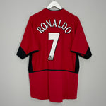 2002/04 MANCHESTER UNITED RONALDO #7 HOME SHIRT (XL) NIKE