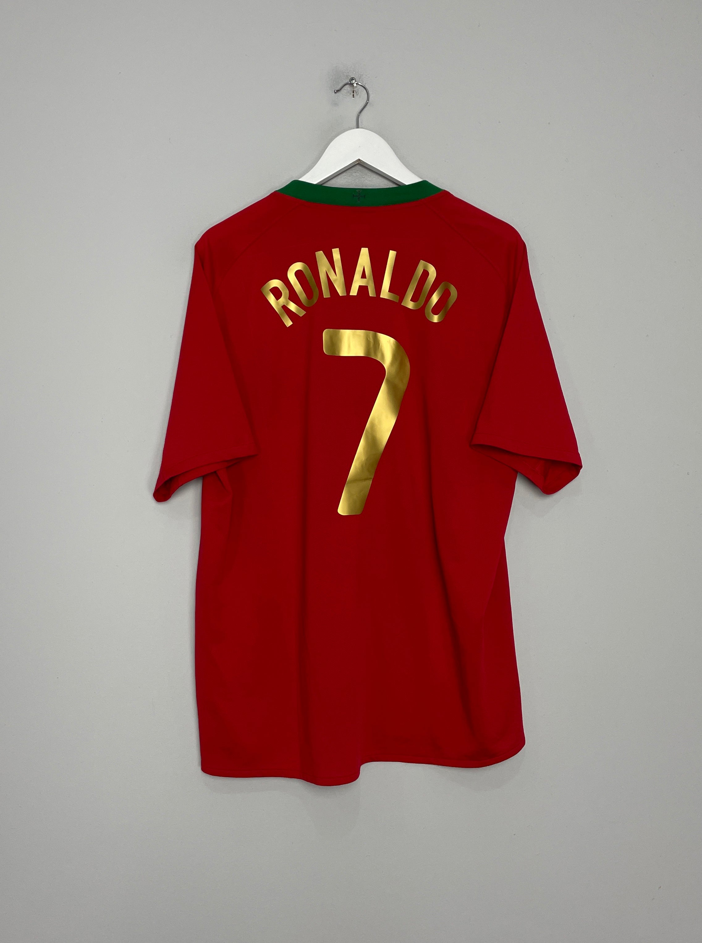 2008/10 PORTUGAL RONALDO #7 HOME SHIRT (XL) NIKE