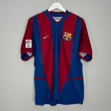 2002/03 BARCELONA RIQUELME #10 HOME SHIRT (M) NIKE