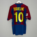 2002/03 BARCELONA RIQUELME #10 HOME SHIRT (M) NIKE