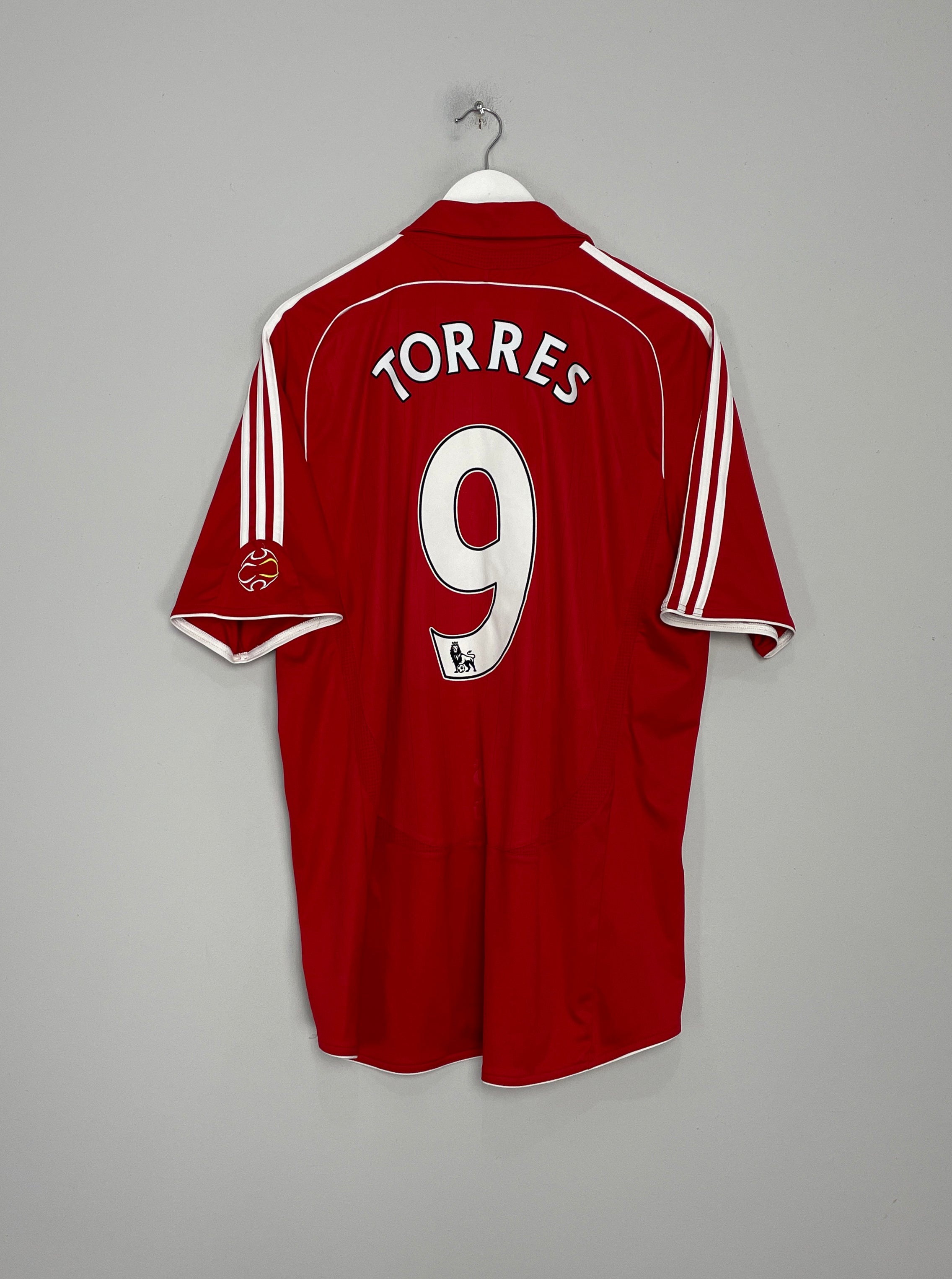 2006/08 LIVERPOOL TORRES #9 HOME SHIRT (XL) ADIDAS