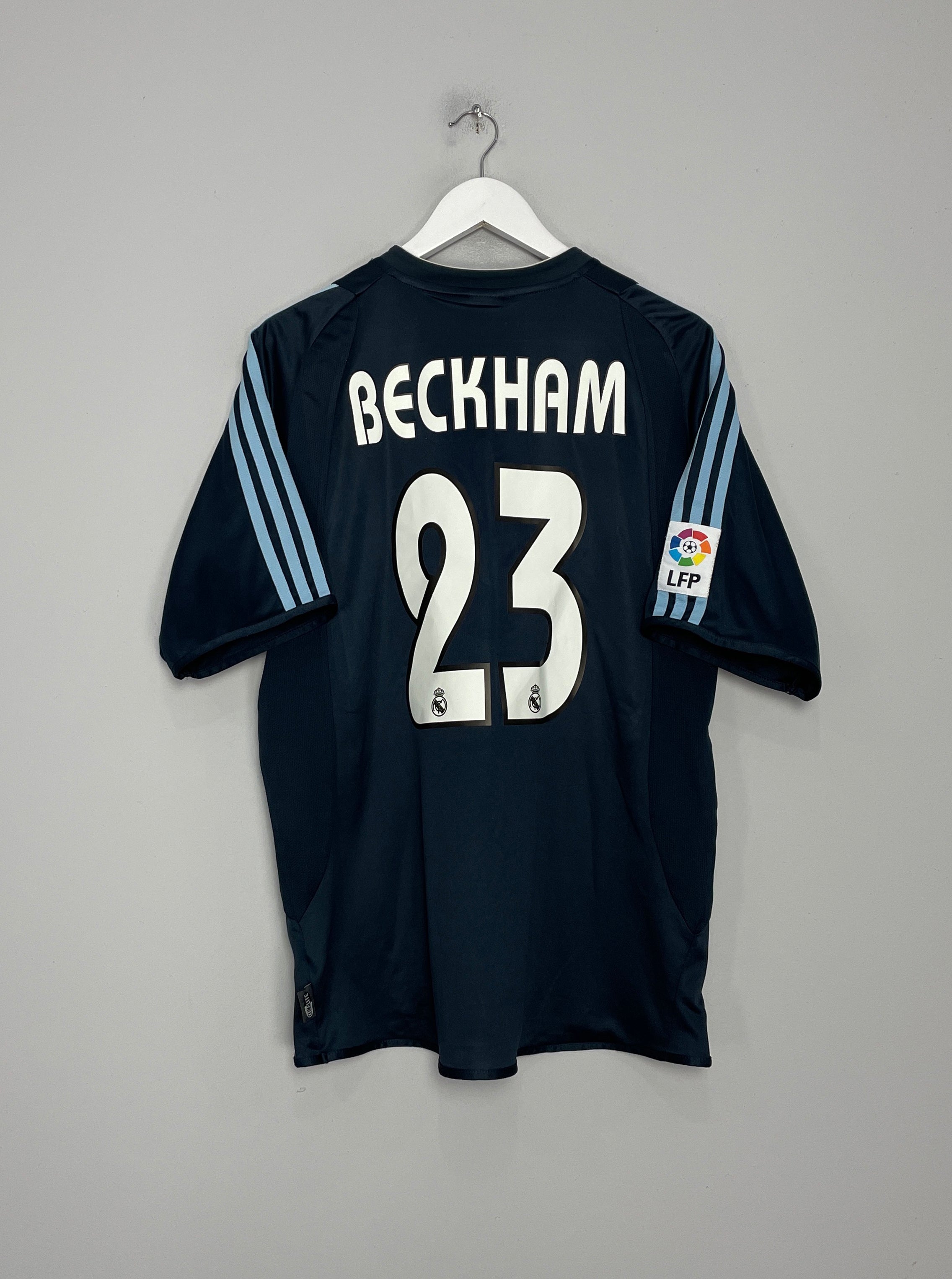 2003/04 REAL MADRID BECKHAM #23 AWAY SHIRT (XL) ADIDAS