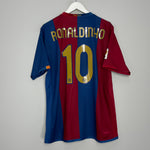 2006/07 BARCELONA RONALDINHO #10 HOME SHIRT (XL) NIKE