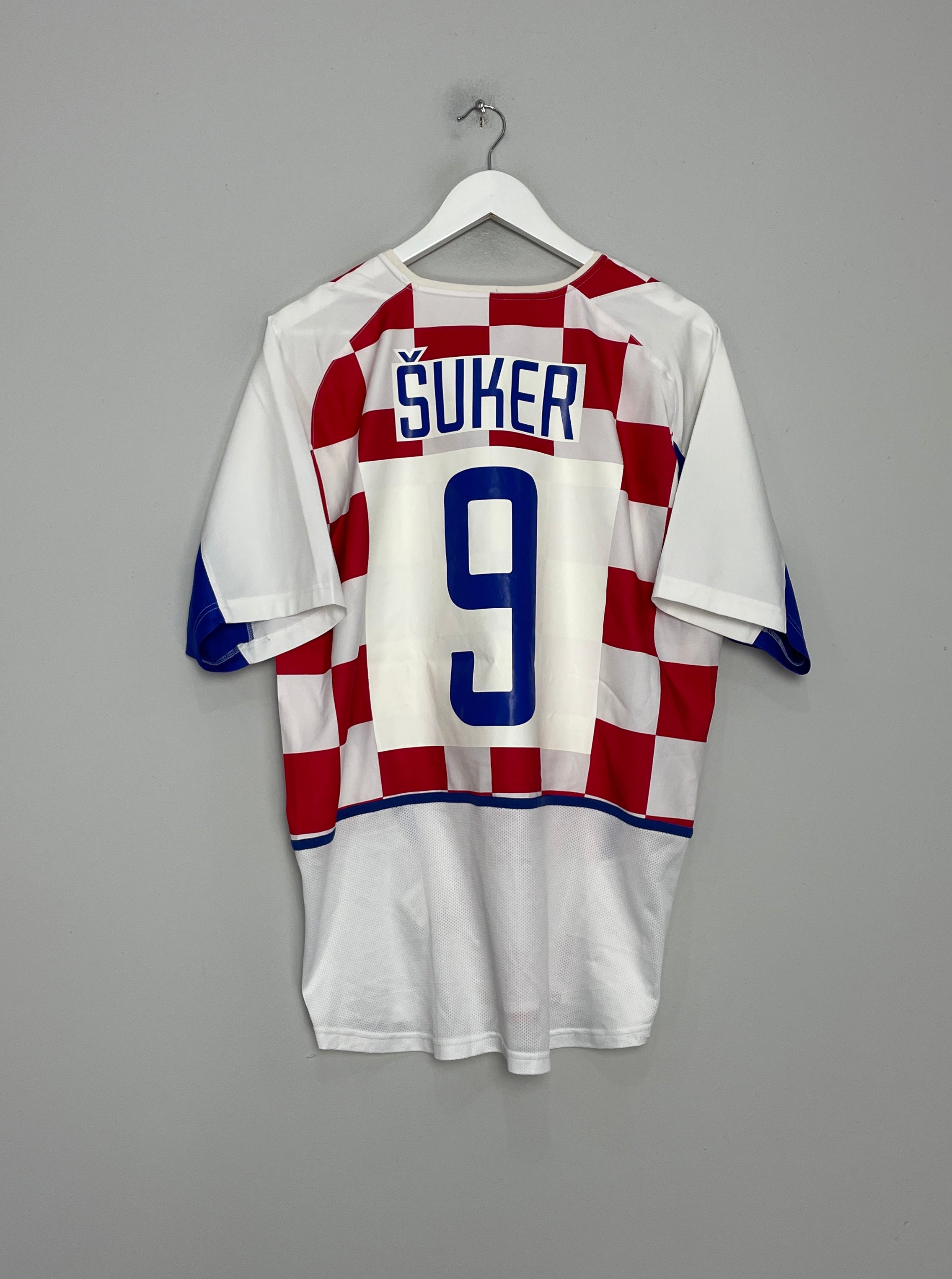 2002/03 CROATIA SUKER #9 HOME SHIRT (L) NIKE