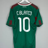 2010/11 MEXICO C.BLANCO #10 HOME SHIRT (L) ADIDAS