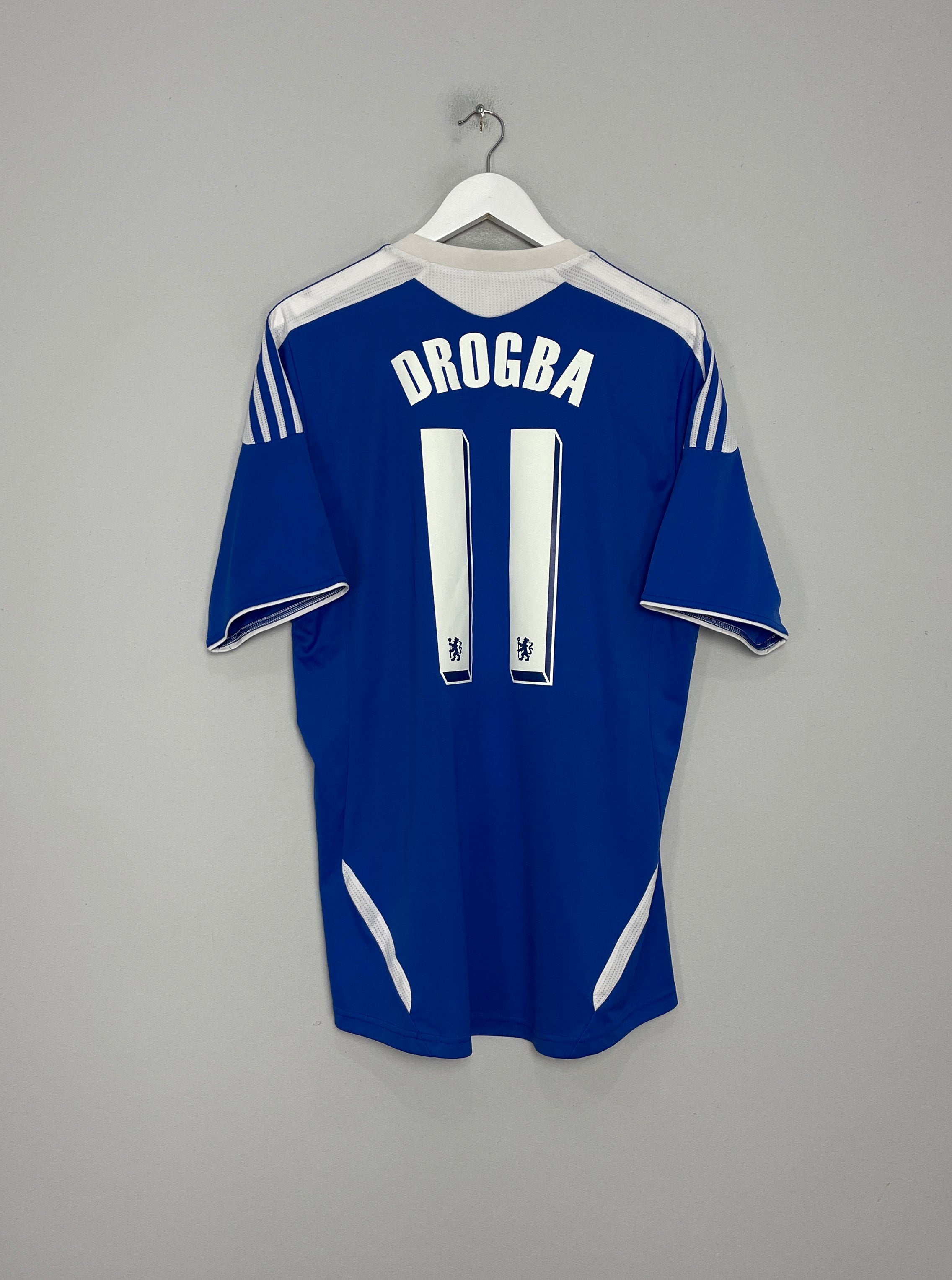 2011/12 CHELSEA DROGBA #11 HOME SHIRT (L) ADIDAS