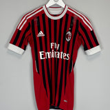 2011/12 AC MILAN *PLAYER ISSUE* HOME SHIRT (S) ADIDAS