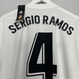 2018/19 REAL MADRID SERGIO RAMOS #4 *BNWT* HOME SHIRT (XL) ADIDAS