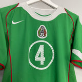 2004/06 MEXICO MARQUEZ #4 HOME SHIRT (M) NIKE