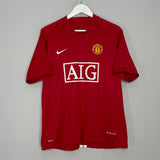 2007/09 MANCHESTER UNITED RONALDO #7 HOME SHIRT (L) NIKE