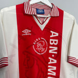 1994/95 AJAX LITMANEN #10 HOME SHIRT (L) UMBRO