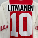 1994/95 AJAX LITMANEN #10 HOME SHIRT (L) UMBRO