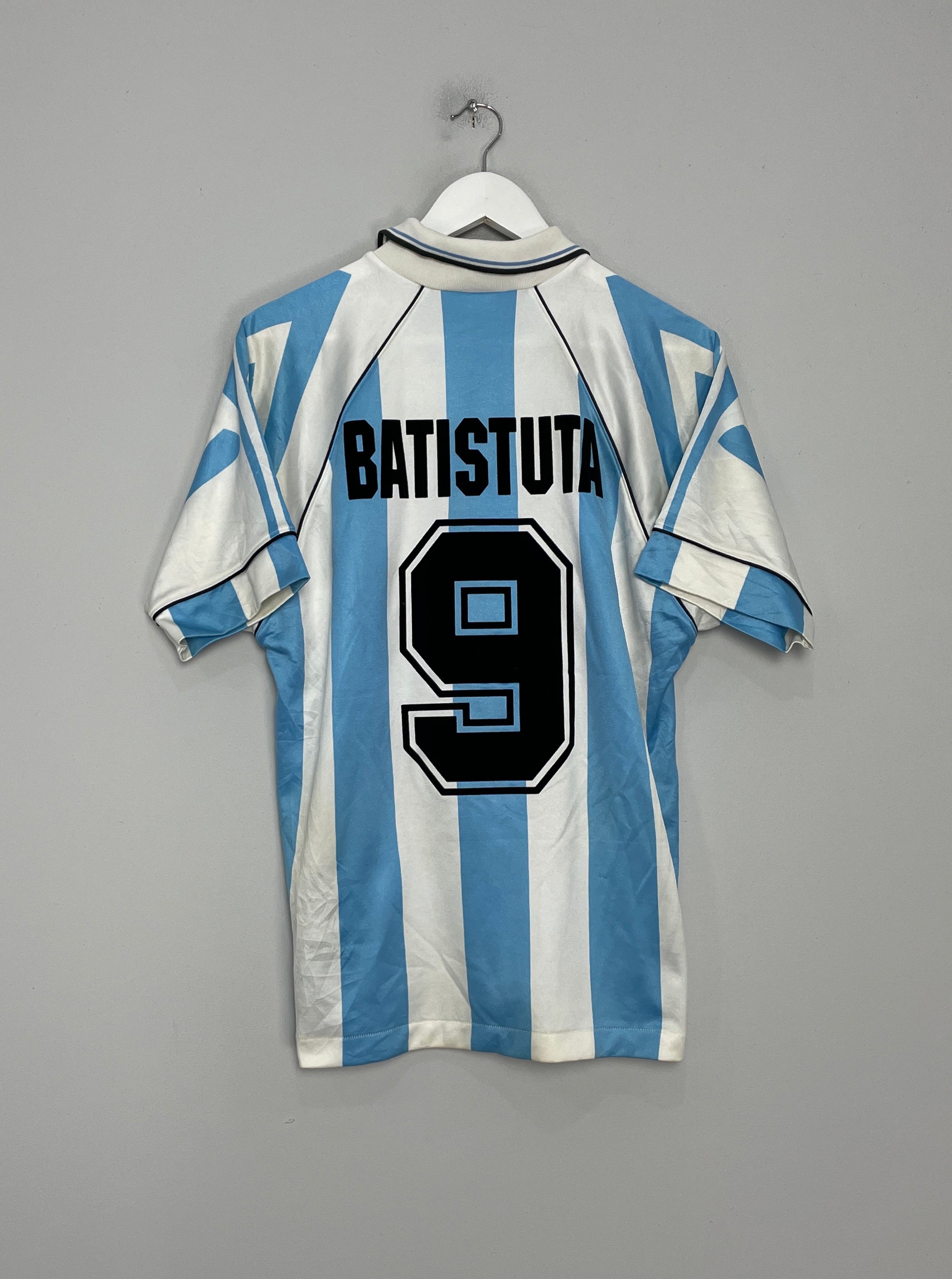 1996/97 ARGENTINA BATISTUTA #9 HOME SHIRT (M) ADIDAS