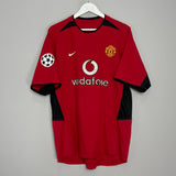 2002/04 MANCHESTER UNITED V.NISTELROOY #10 C/L HOME SHIRT (L) NIKE