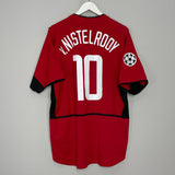 2002/04 MANCHESTER UNITED V.NISTELROOY #10 HOME SHIRT (L) NIKE