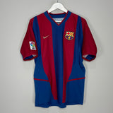 2002/03 BARCELONA RIQUELME #10 HOME SHIRT (M) NIKE