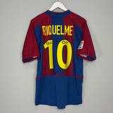 2002/03 BARCELONA RIQUELME #10 HOME SHIRT (M) NIKE