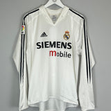 2003/05 REAL MADRID RONALDO #9 L/S HOME SHIRT (M) ADIDAS