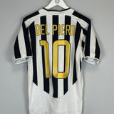 2003/04 JUVENTUS DEL PIERO #10 HOME SHIRT (S) NIKE