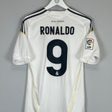 2009/10 REAL MADRID RONALDO #9 HOME SHIRT (M) ADIDAS