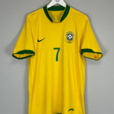 2006/07 BRAZIL ADRIANO #7 HOME SHIRT (XL) NIKE