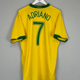 2006/07 BRAZIL ADRIANO #7 HOME SHIRT (XL) NIKE