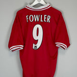 1996/98 LIVERPOOL FOWLER #9 HOME SHIRT (L) REEBOK