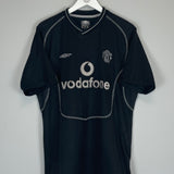 2000/01 MANCHESTER UNITED BARTHEZ #1 GK SHIRT (L) UMBRO