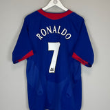 2005/06 MANCHESTER UNITED RONALDO #7 AWAY SHIRT (M) NIKE