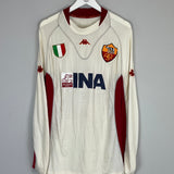 2001/02 ROMA TOTTI #10 L/S HOME SHIRT (L) KAPPA