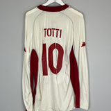 2001/02 ROMA TOTTI #10 L/S HOME SHIRT (L) KAPPA