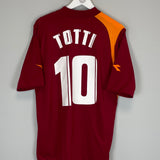 2005/06 ROMA TOTTI #10 HOME SHIRT (XL) DIADORA